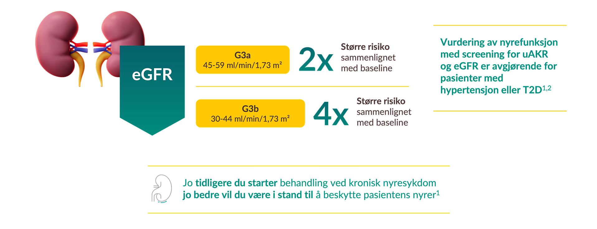 CKD er en progressiv sykdom